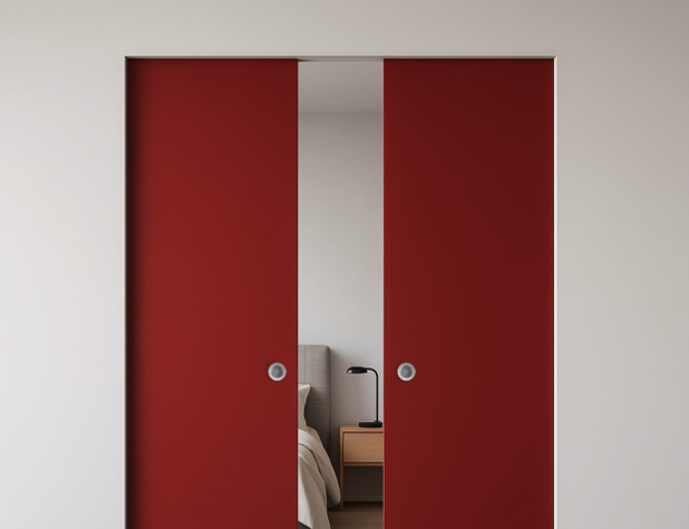 Porta Scorrevole 2 Ante - Vista Frontale